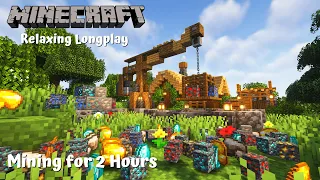 Mining for 2 Hours Relaxing Minecraft Longplay [No Commentary]