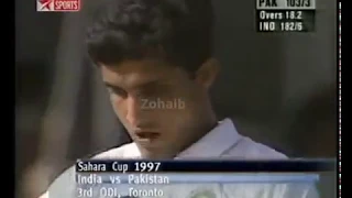 Saurav Ganguly 5 for 16 vs Pakistan | Sahara Cup at Toronto 1997
