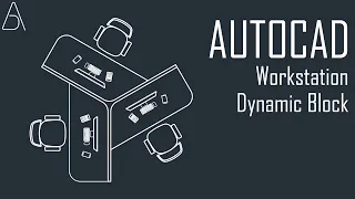 Office Workstation Dynamic Block - AutoCAD Tutorial - 1