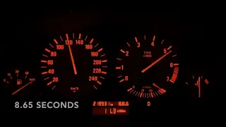 E39 BMW 520IA 0-100 Km/h Acceleration(Stock)