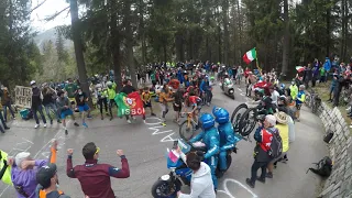 Giro D'Italia 2021 Tappa 20 - 📍Alpe Motta (ultimo km) CARUSO DA SOLO IN FUGA