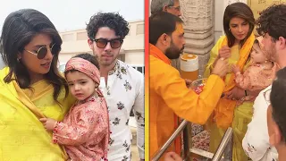 Priyanka Chopra and Nick Jonas' Daughter Malti Gets BLESSED in India