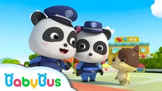 ❤ Baby Panda Police Man | Police Cartoon | Nursery Rhymes | Kids Songs | Baby Cartoon | BabyBus