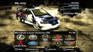 Need for Speed: Most Wanted — Mitsubishi Lancer Evolution VIII (Earl)