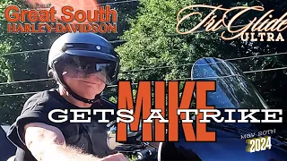 Great South Harley Davidson - Mike gets a new 2022 TriGlide Ultra