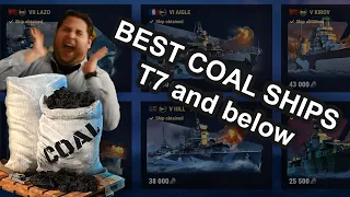 Recommended Coal Ships - Tier 7 and below