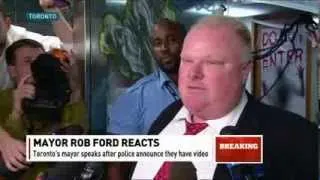 Toronto Mayor Rob Ford speaks in wake of news that police have video