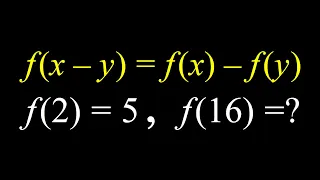 Solving the Functional Equation f(x - y) = f(x) - f(y)