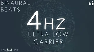 4Hz Theta | 🎧 Pure Binaural Beats | Ultra Low Carrier | 432Hz Based