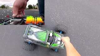 Brushless Traxxas Summit speed test using stock NiMH batteries