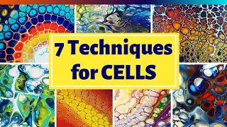 TOP 7 Gorgeous CELLS Techniques - Techniques for AWESOME Cells😍Abstract Art Inspiration -Art Therapy