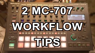 Roland MC-707 // 2 Workflow tips // Create long clip // Track settings shortcut