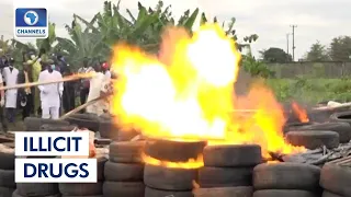 Illicit Drugs: NDLEA Destroys Part Of Cocaine  Recovered In Ikorodu, Lagos