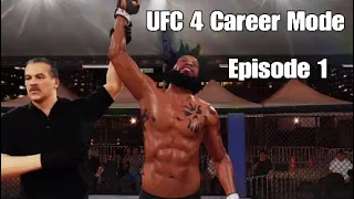 UFC 4 Career Mode Ep 1 -  First Amateur Fight! Road Begins