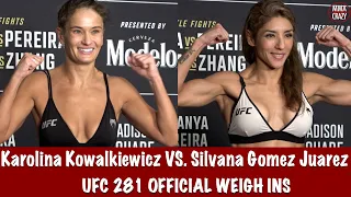 UFC 281 Official weigh ins: Karolina Kowalkiewicz & Silvana Gomez Juarez