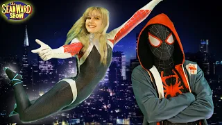 SPIDER-MAN: Miles Morales PS5 vs Spider-Gwen! Epic Superhero Parody - The Sean Ward Show