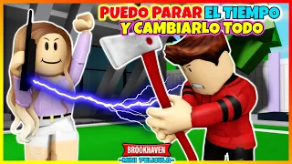 PUEDO PARAR EL TIEMPO Y CAMBIARLO TODO 🤩 Roblox Brookhaven rp Mini Pelicula (Historias con voces)