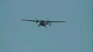 Polish Air Force PZL M28 'Bryza' on final to London Northolt AB