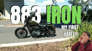 My FIRST Harley experience! - Harley Davidson Sportster Review (883 Iron)