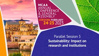 Sustainability: Impact on research and institutions - MCAA Annual Conference 2023