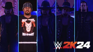 The Undertaker All Version Entrances in WWE 2K24 !!!