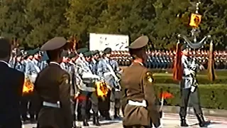 Verabschiedung der Streitkräfte Russlands 1994: Ehrenformation Wachbataillon Musikkorps Bundeswehr