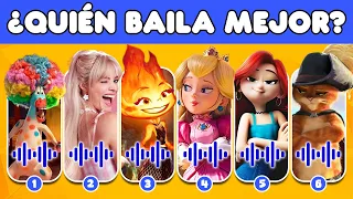 Adivina el personaje por su DANZA #4| ¿Quién baila mejor? Elemental,Mario,Barbie,Ruby Gillman,Sing 2