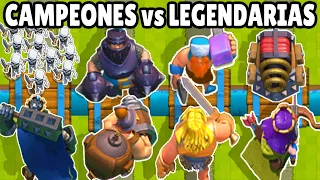 CAMPEONES vs LEGENDARIAS | CUAL ES MEJOR CALIDAD? | OLIMPIADAS de CLASH ROYALE