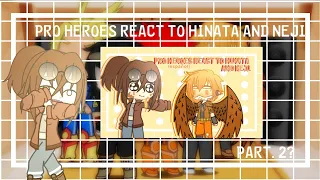 Pro heroes react to Hinata and Neji