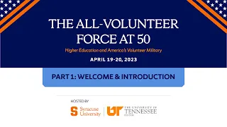 The All-Volunteer Force at 50 Part 1