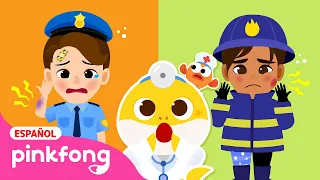 ¡El Agente de Policía Está Herido!👮🧑‍🚒 | Tiburón Bebé Juego de Hospital🏥 | Pinkfong en español