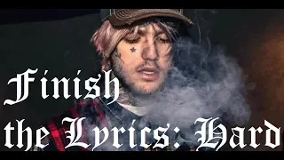 FINISH THE LYRICS: LIL PEEP [HARD VERSION]