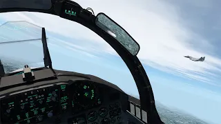 Falcon BMS - F-15C BVR - 3-ship Eagle Wall