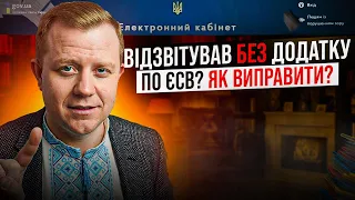 Подали Декларацію ФОП без Додатку по ЄСВ? Як виправити помилку?