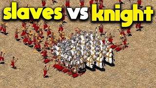 slaves 1000 vs knight 30 stronghold crusader