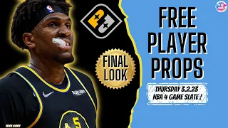 FREE PRIZEPICKS 3/2/23 🏀 NBA PLAYER PROPS FINAL LOOK #playerprops