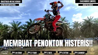 M Athar cukup membuat penonton histeris!!! class mx 85cc moto2!!!