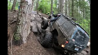 jeeps playing nicley with toyotas in elbe hills