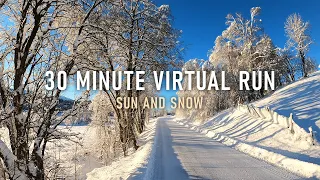 Virtual Run | Winter Paradise | Virtual Running Videos For Treadmill Workout | Home Workout | POV