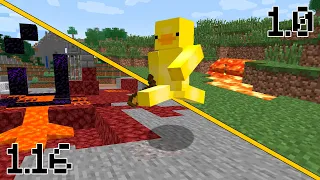 MINECRAFT pero CADA 15 MINUTOS se ACTUALIZA la VERSIÓN