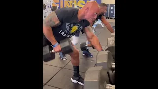 The Rock and Aaron Donald in the weight room 💪😤 #shorts