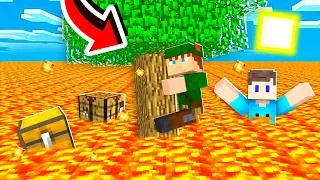 A LAVA SOBE A CADA 10 SEGUNDOS NO MINECRAFT!! SOBREVIVEMOS OU FOMOS QUEIMADOS?