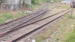 12631 nellai sf express entering into tirunelveli junction railway station