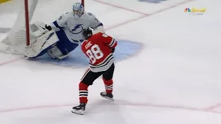 Louis Domingue robs Kane with marvelous save