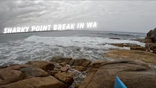 SURFING a SHARKY point break in WA!!