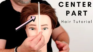 How to Get a Center Part - TheSalonGuy