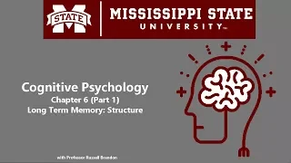 Chapter 6, Lecture 1 - Long Term Memory: Structure