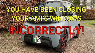 How to close the windows of the Citroen Ami without displacing the rubber seals.