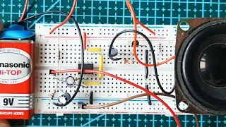 Simple Audio Amplifier with LM741 Op-amp | Electronics project wth op-amp