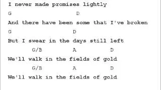 Sting Fields Of Gold Chord Chart